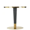 COFFEE TABLE on black and gold base, white ceramic top, glamour style, unique