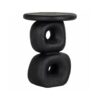 RESIN HELP TABLE, black, modern style, original shape, exclusive