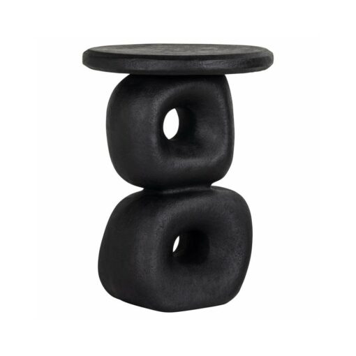 RESIN HELP TABLE, black, modern style, original shape, exclusive