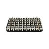 DECORATIVE TACA, rectangular resin, geometric pattern, gold handles, for table