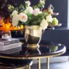 COOLER gold with handles, beautiful decoration, glamour style, unique
