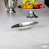 DECORATION PATTERN silver, leaf shape, high gloss, beautiful