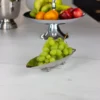DECORATION PATTERN silver, leaf shape, high gloss, sophisticated