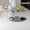 PATER with glass cover, silver tray and handle, classic style, decorative
