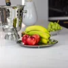 PATER with glass cover, silver tray and handle, classic style, exclusive