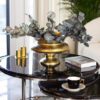 WAZON metal, brass color, classic shape, glamour style, beautiful