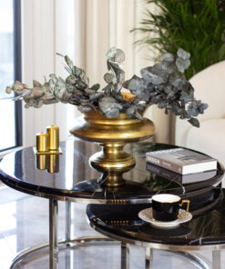 WAZON metal, brass color, classic shape, glamour style, beautiful