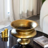 WAZON metal, brass color, classic shape, glamour style, unique