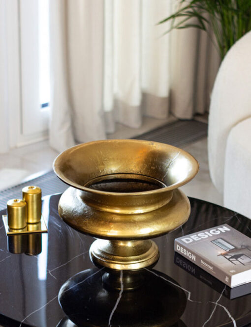WAZON metal, brass color, classic shape, glamour style, unique
