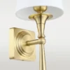 Austin brass SHINKIT with white lampshade, elegant, classic style, elegant