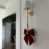 Austin brass SHINKIT with white lampshade, elegant, classic style, beautiful