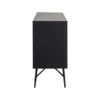 COLLECTION BOARD on black metal legs, gold geometric front, glamour style, beautiful