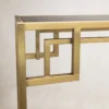 CONSOLA Astoria brass and black with shelf, glamour style, for hallway