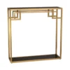 CONSOLE Astoria brass and black with shelf, glamour style, exclusive