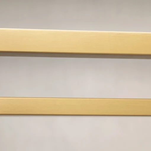 CONSOLE Astoria brass and black with shelf, glamour style, modern