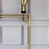 CONSOLE Astoria brass and black with shelf, glamour style, beautiful