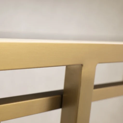 CONSOLE Astoria brass and black with shelf, glamour style, sophisticated