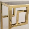 CONSOLA Astoria gold black with shelf, glamour style, exclusive