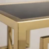 CONSOLA Astoria gold black with shelf, glamour style, elegant