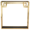 CONSOLA Astoria gold black with shelf, glamour style, beautiful