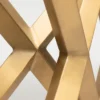 CONSOLA Grand brass, narrow, glass top, glamour style, for corridor