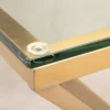 CONSOLA Grand brass, narrow, glass top, glamour style, top quality