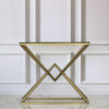 CONSOLA Grand brass, narrow, glass top, glamour style, beautiful