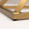 CONSOLA Grand brass, narrow, glass top, glamour style, durable