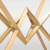 CONSOLA Grand brass, narrow, glass top, glamour style, stainless steel