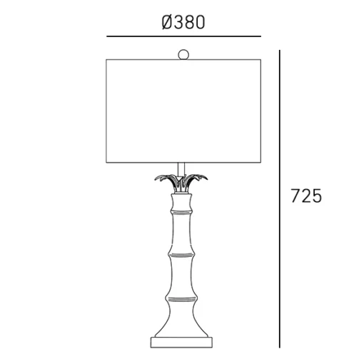 Loboc table lamp ceramic, white base, brass, metal details, stylish, dimensions