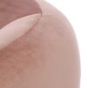ROUNDED soft back armchair with armrests, gold legs, pink velour, pastel cocktail-2 style