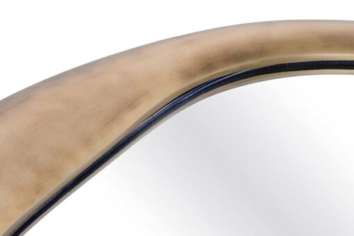 WALL Mirror with irregular shape, designer gold frame, modern style, contemporary