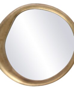 WALL Mirror with irregular shape, designer gold frame, modern style, beautiful