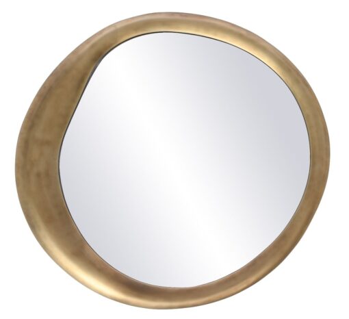 WALL Mirror with irregular shape, designer gold frame, modern style, beautiful