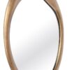 WALL Mirror with irregular shape, designer gold frame, modern style, unique