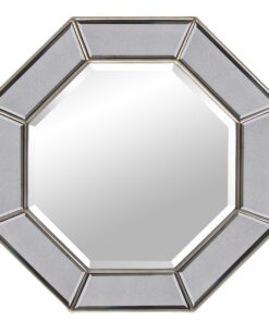 WALL Mirror octagonal, copper fine frame, classic style