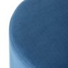 PUFA round, aluminum gold base, velour blue seat, modern style, top quality
