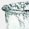 VASON made of hand-formed transparent glass, unique texture, modern, exclusive