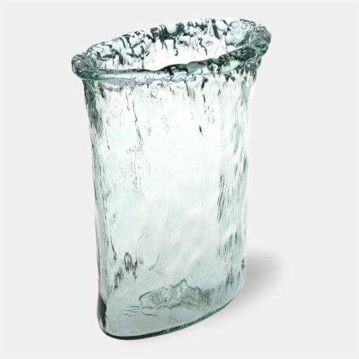 VASON made of hand-formed transparent glass, unique texture, modern, beautiful