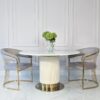 CHAIR with armrests, gold base, dark gray seat, glamour style, beautiful