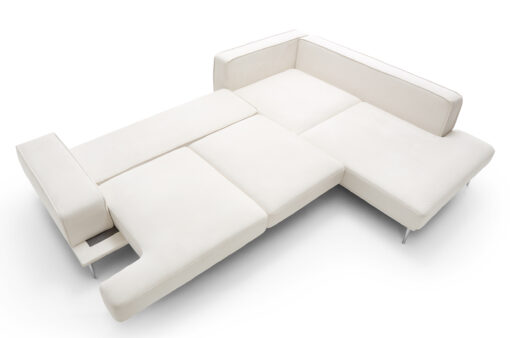 CORNER with sleeping function, color and side of your choice, modern style, exclusive