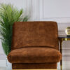 FOLDING PUFA on metal legs with beech wood frame, fabric of your choice, modern style, designer