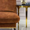 FOLDING PUFA on metal legs with beech wood frame, fabric of your choice, modern style, exclusive