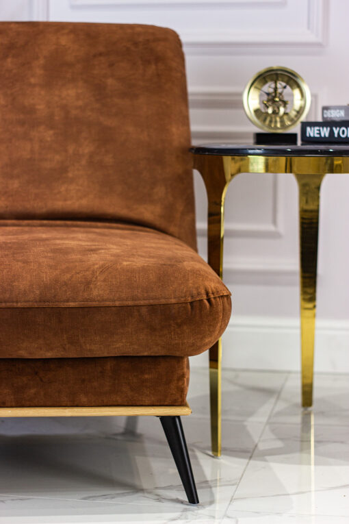 FOLDING PUFA on metal legs with beech wood frame, fabric of your choice, modern style, exclusive