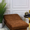 FOLDING PUFA on metal legs with beech wood frame, fabric of your choice, modern style, beautiful