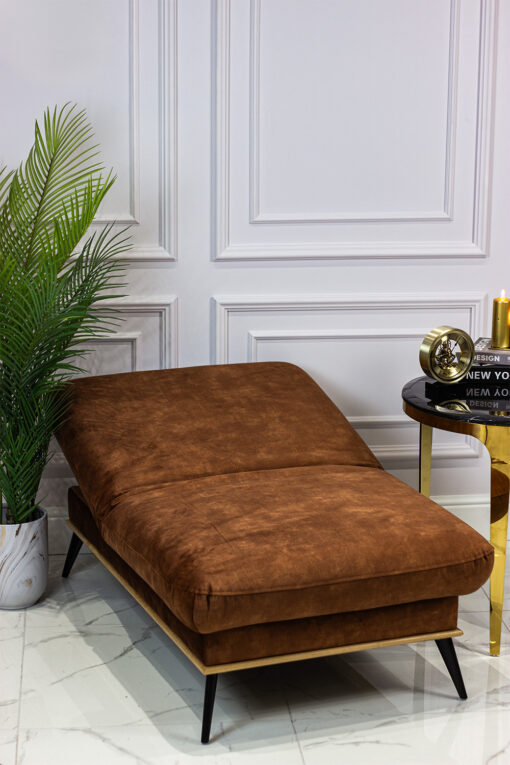 FOLDING PUFA on metal legs with beech wood frame, fabric of your choice, modern style, beautiful
