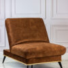 FOLDING PUFA on metal legs with beech wood frame, fabric of your choice, modern style, high quality