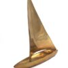 DECORATION FIGURINE sailboat, aluminum, gold, for gift