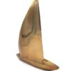 DECORATION FIGURINE sailboat, aluminum, gold, for gift, beautiful