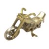 DECORATION FIGURE aluminum motorcycle in antique brass color